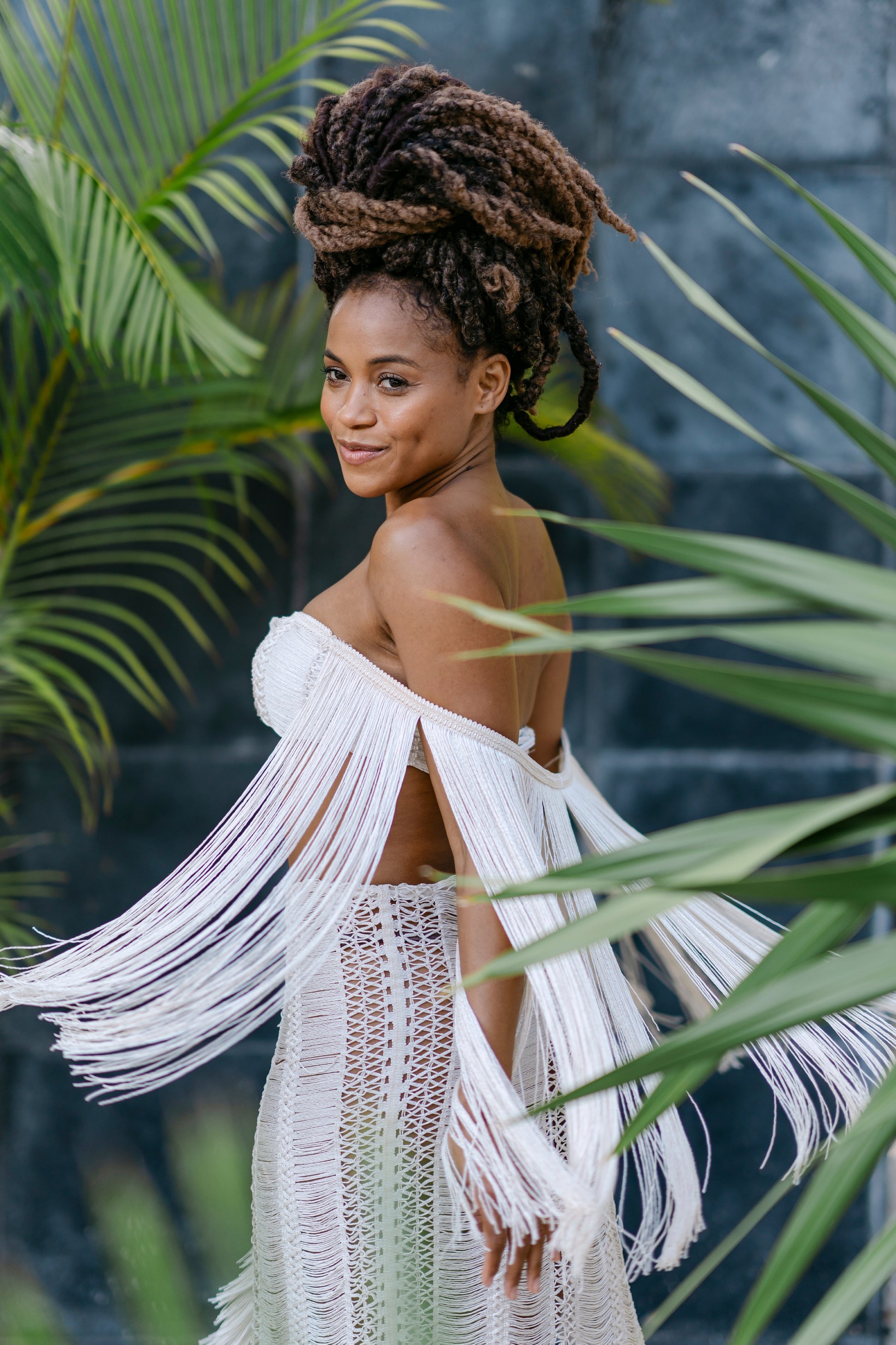 Cleopatra Two Piece Set:  Handmade Luxury Resortwear Custom Artisan Design